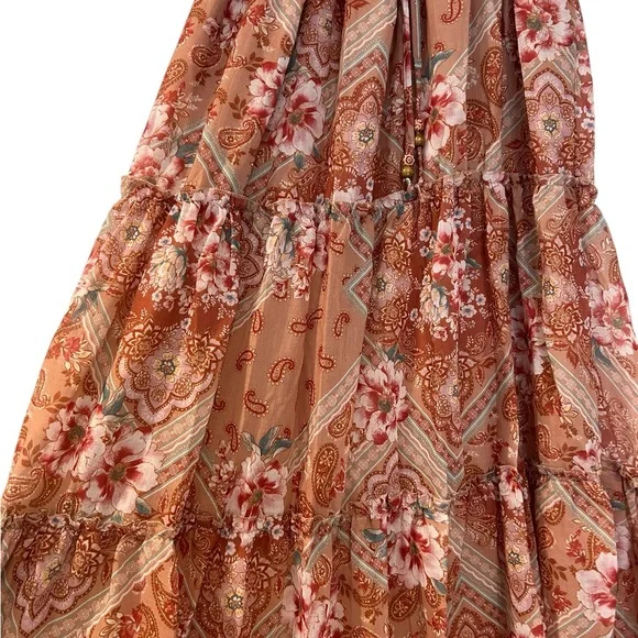 Bohemian Floral Maxi Skirt - Picture 2 of 2